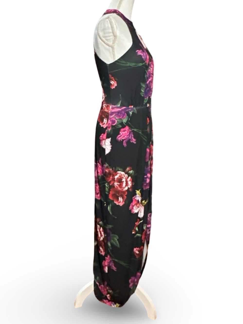 VENUS Floral Halter Neck Tulip Hem Maxi Dress - XS - Picture 6 of 15